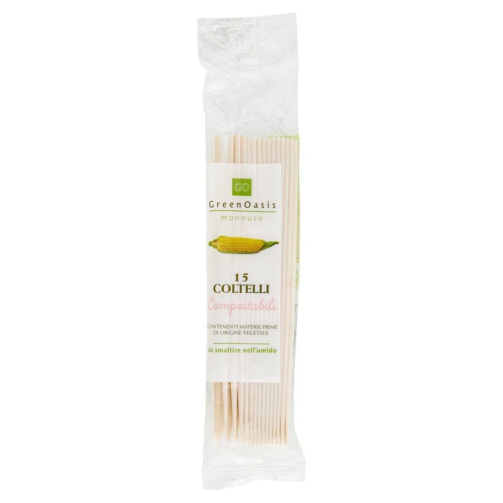 15 Coltelli Compostabili Green Oasis